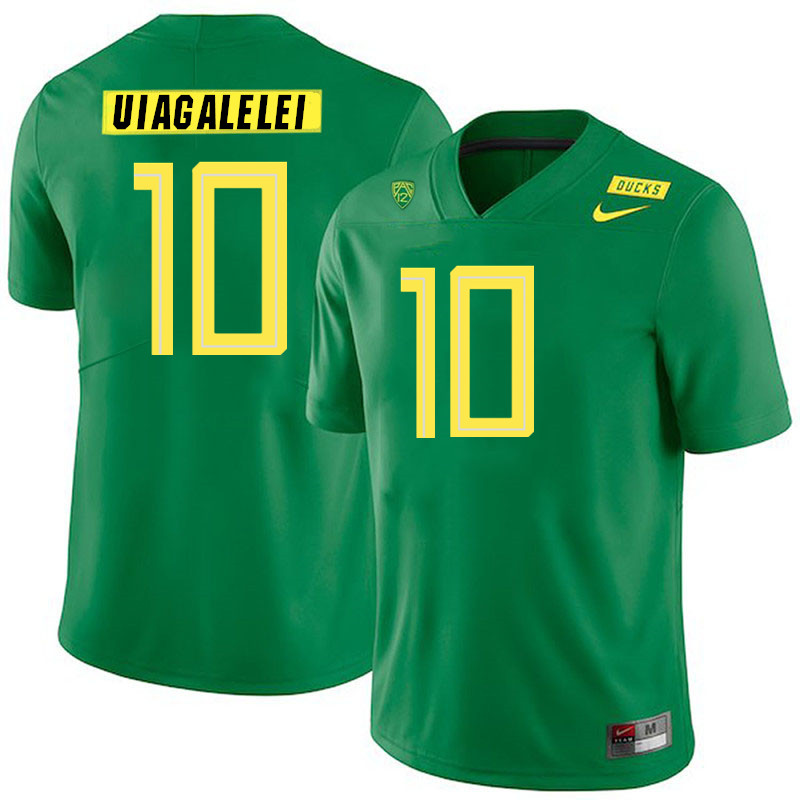 Men #10 Matayo Uiagalelei Oregon Ducks College Football Jerseys Stitched Sale-Green